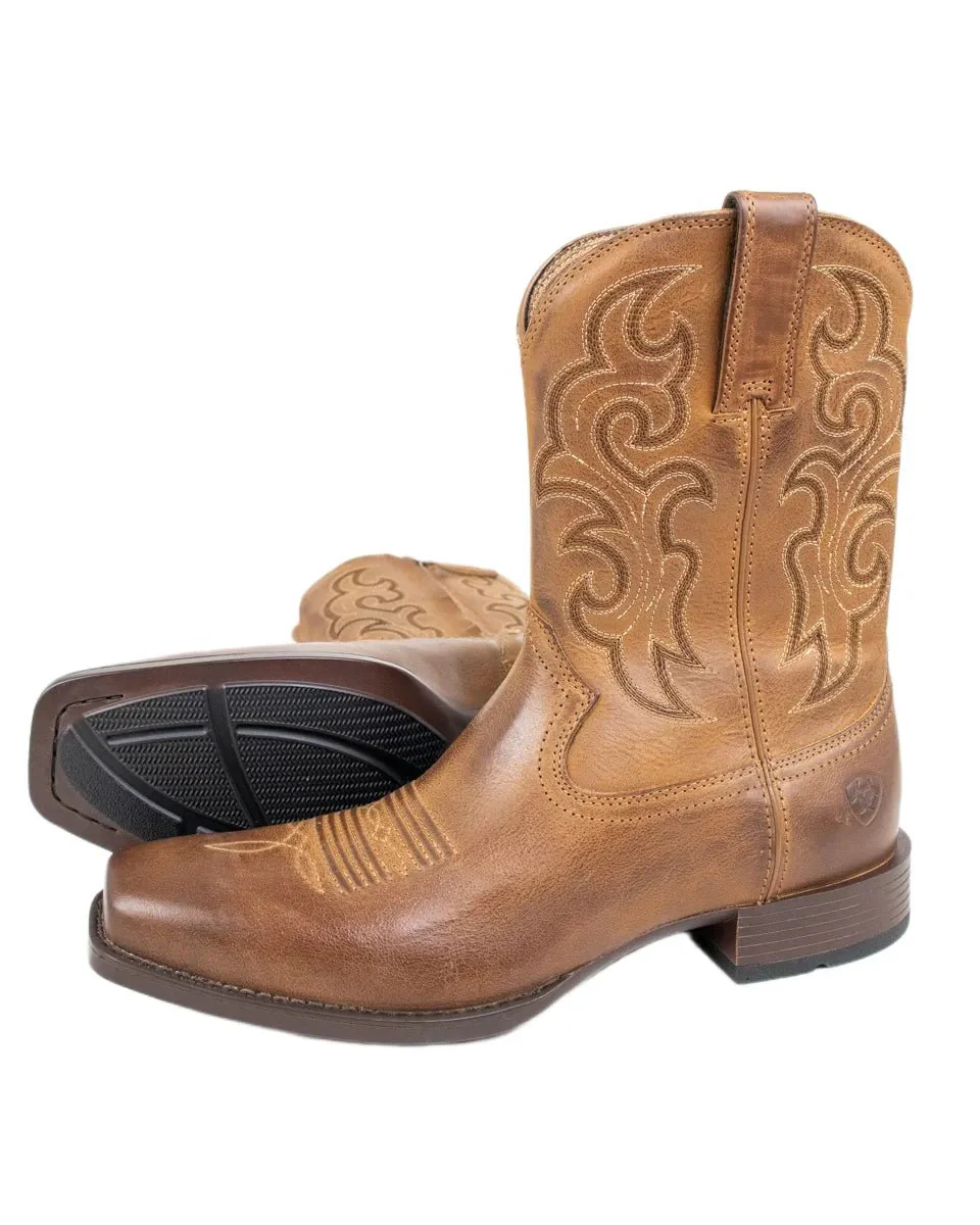 Ariat - Cowboy Boots - Bodie Square toe med Dragkedja - Brun