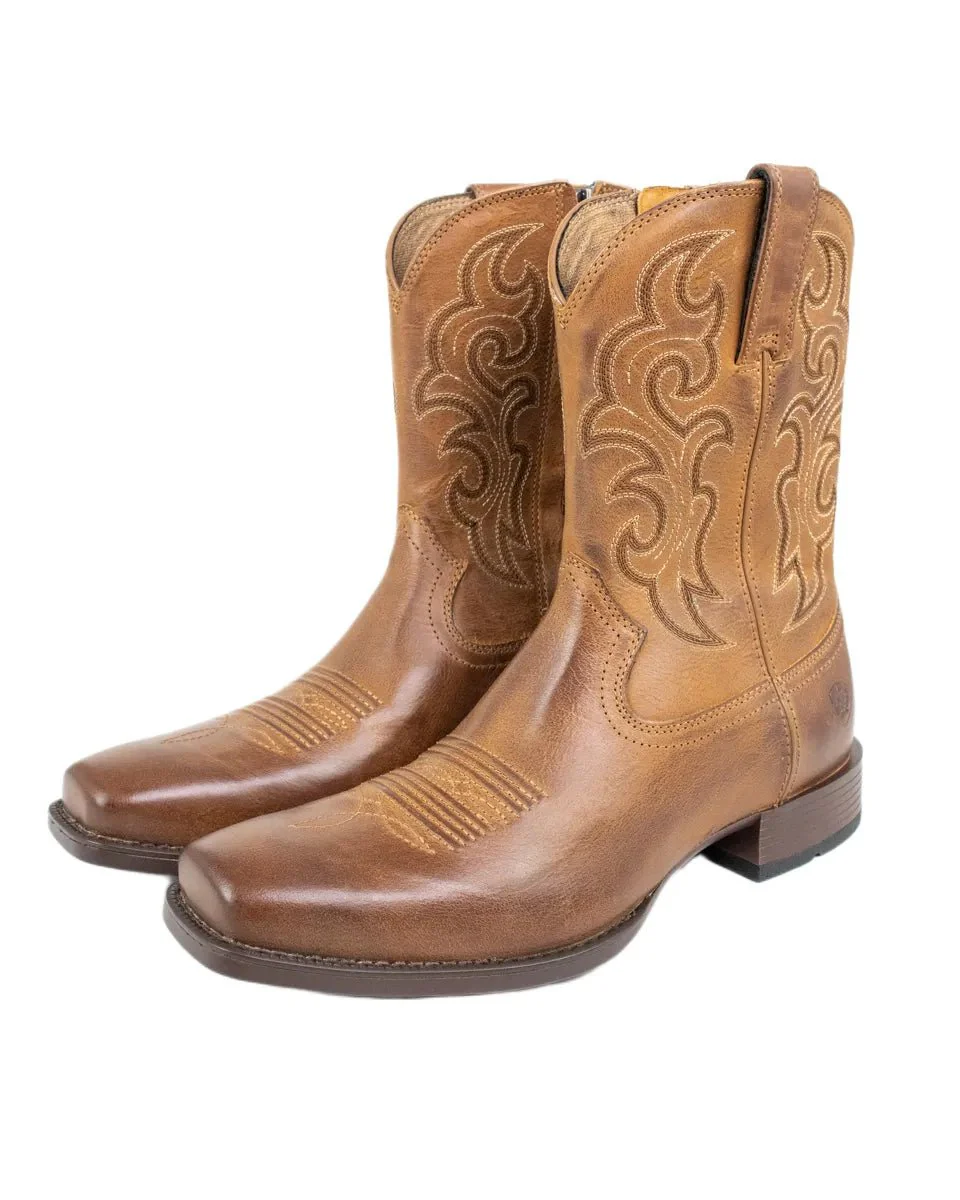 Ariat - Cowboy Boots - Bodie Square toe med Dragkedja - Brun - Image 3