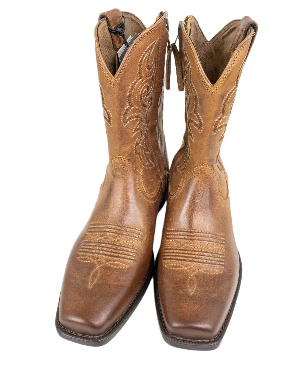 Ariat - Cowboy Boots - Bodie Square toe med Dragkedja - Brun - Image 4