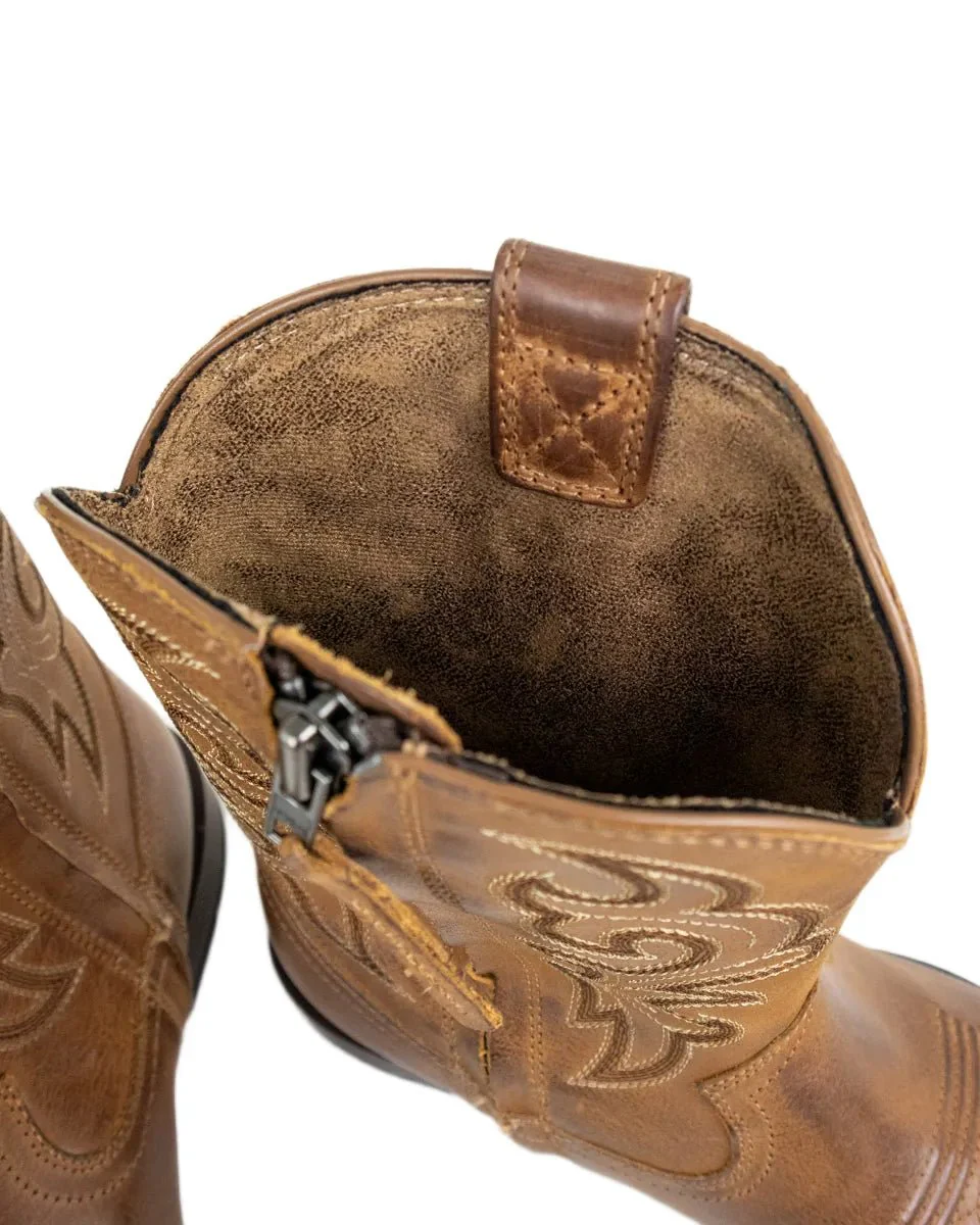 Ariat - Cowboy Boots - Bodie Square toe med Dragkedja - Brun - Image 6