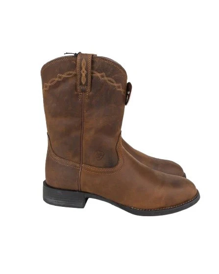 Ariat - Cowboy Boots - Heritage Roper - Brun - Image 3