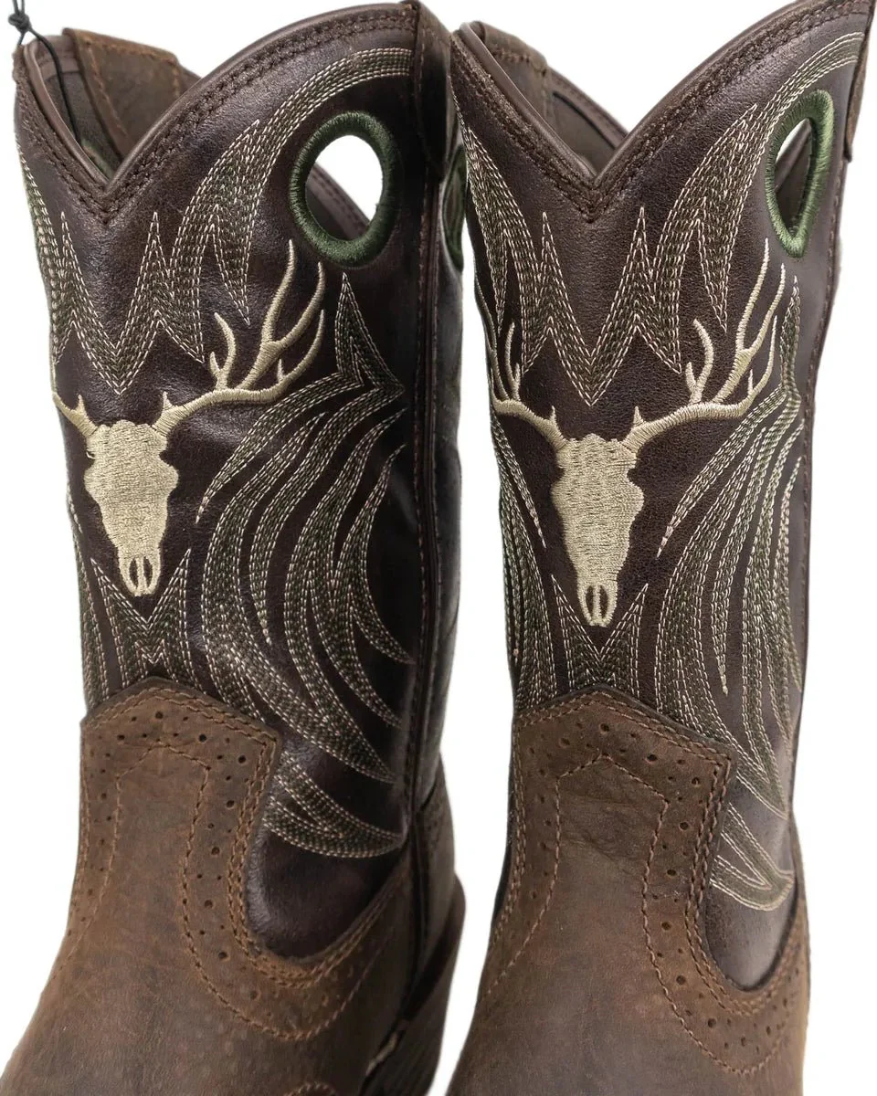 Ariat - Cowboy Boots - Roughstock Antler - Brun - Image 3