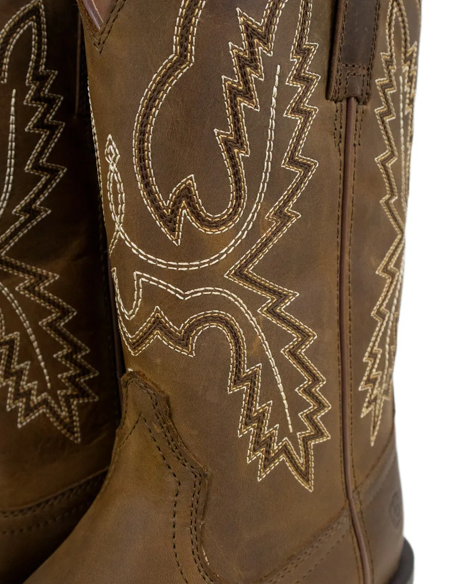 Ariat - Cowboy Boots - Sport Stratten Distressed - Brun - Image 2