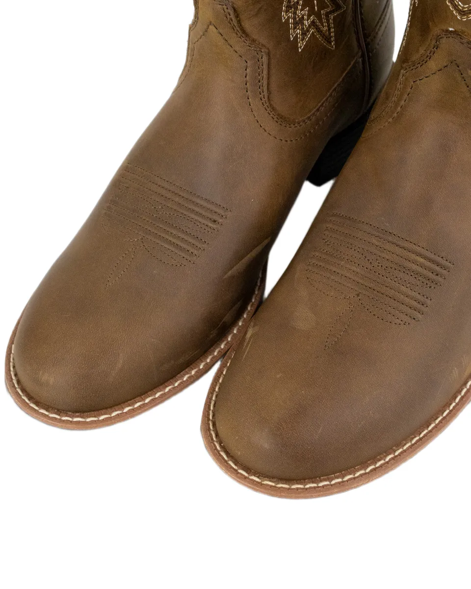 Ariat - Cowboy Boots - Sport Stratten Distressed - Brun - Image 5