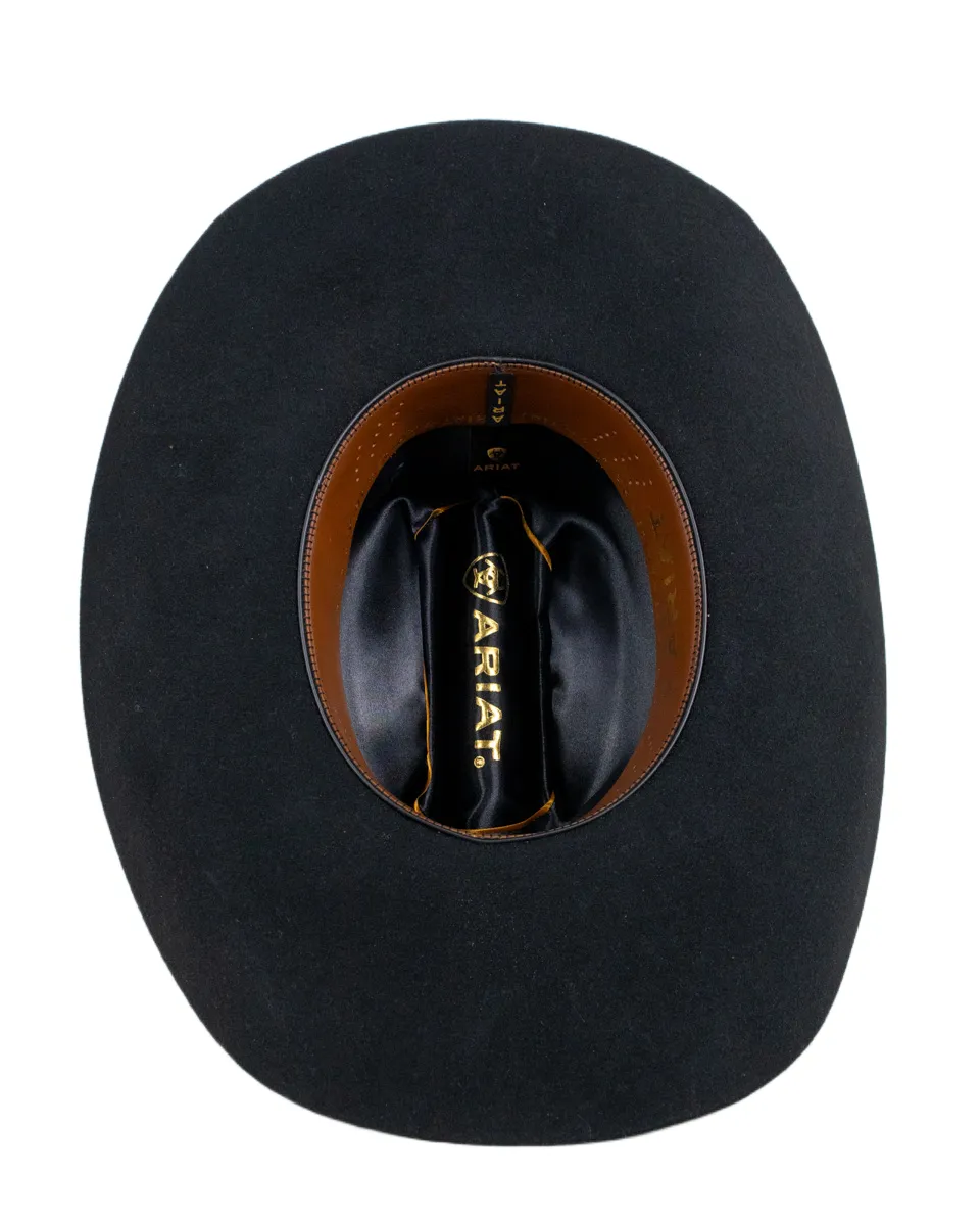 Ariat - Cowboyhatt - 3X MF Western Ullhatt - Svart - Image 5