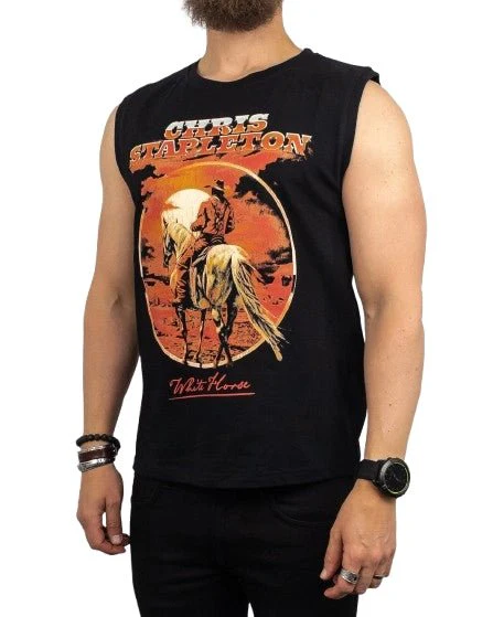 Band Tee - Linne - Chris Stapleton - White Horse - Svart - Image 3