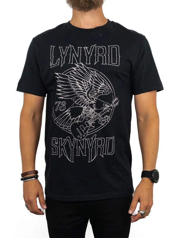 Band Tee - Lynyrd Skynyrd T-Shirt - '73 Eagle Guitar - Svart