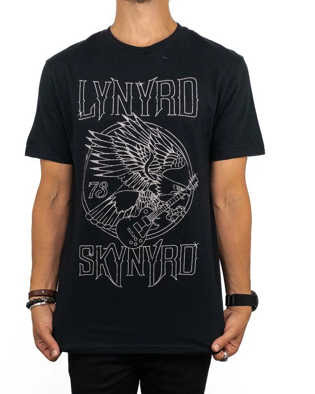 Band Tee - Lynyrd Skynyrd T-Shirt - '73 Eagle Guitar - Svart - Image 4