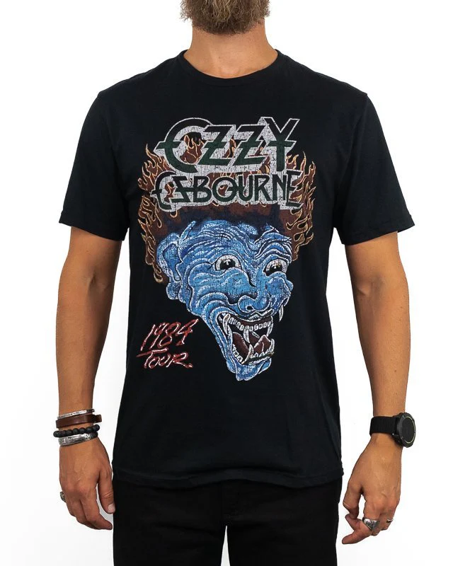 Band Tee - Ozzy Osbourne Bark At The Moon Tour 84 - Image 3