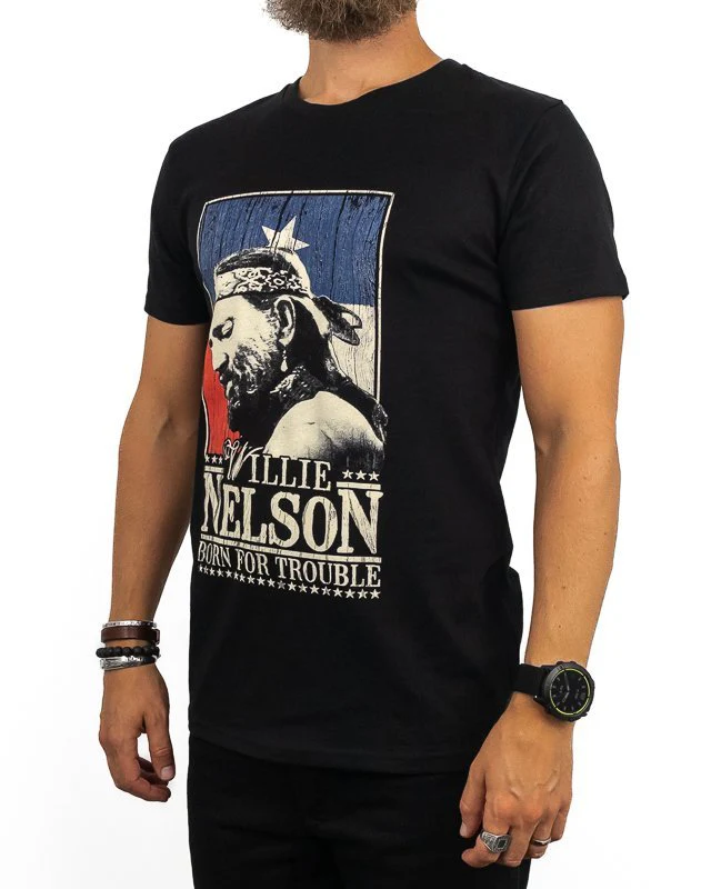 Band Tee - Willie Nelson Born For Trouble - Image 3