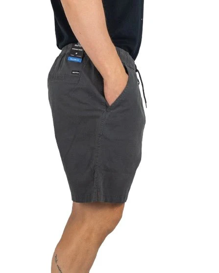 Brixton - Bomulls Shorts - Everyday - Tvättad Svart - Image 2
