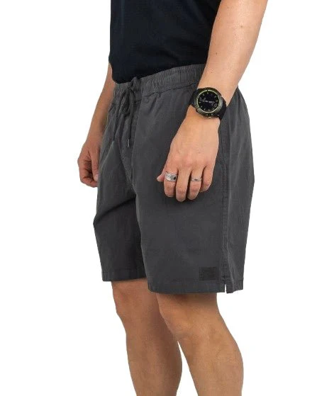 Brixton - Bomulls Shorts - Everyday - Tvättad Svart - Image 3