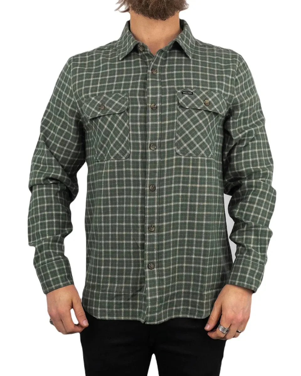 Brixton - Bowery Flanell - Ultra Soft - Grön/Svart - Image 4