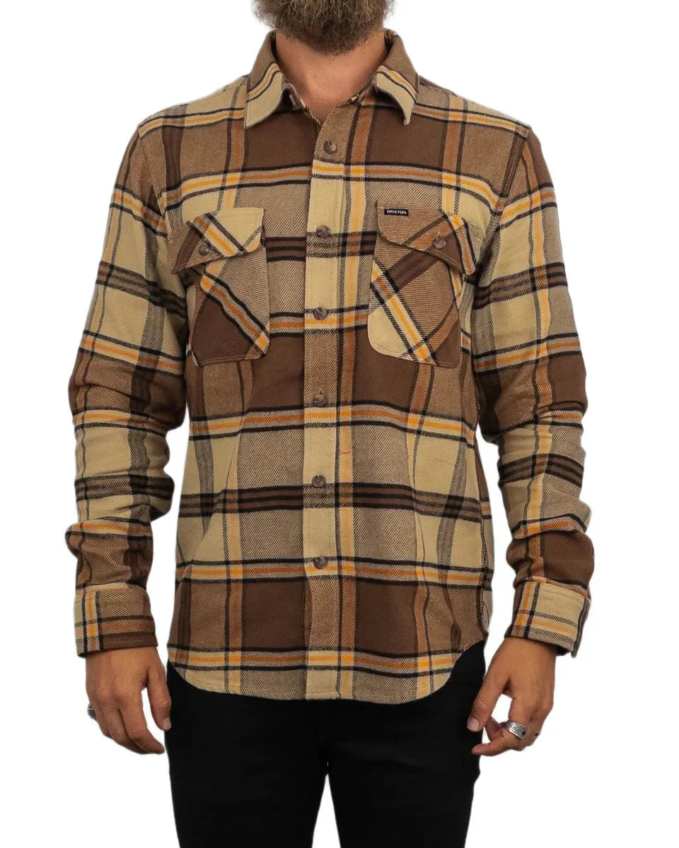 Brixton - Flanellskjorta - Bowery - Beige/Brun - Image 2