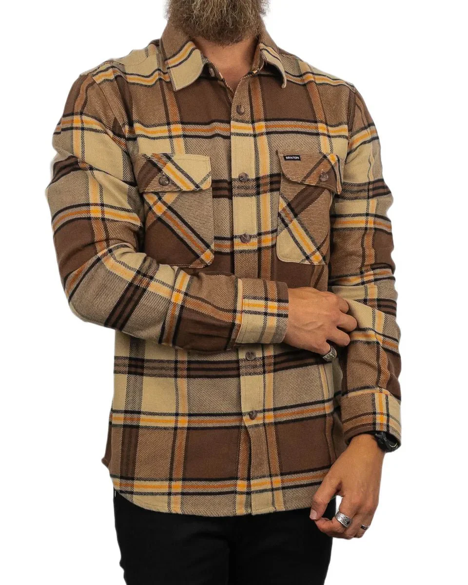 Brixton - Flanellskjorta - Bowery - Beige/Brun - Image 3