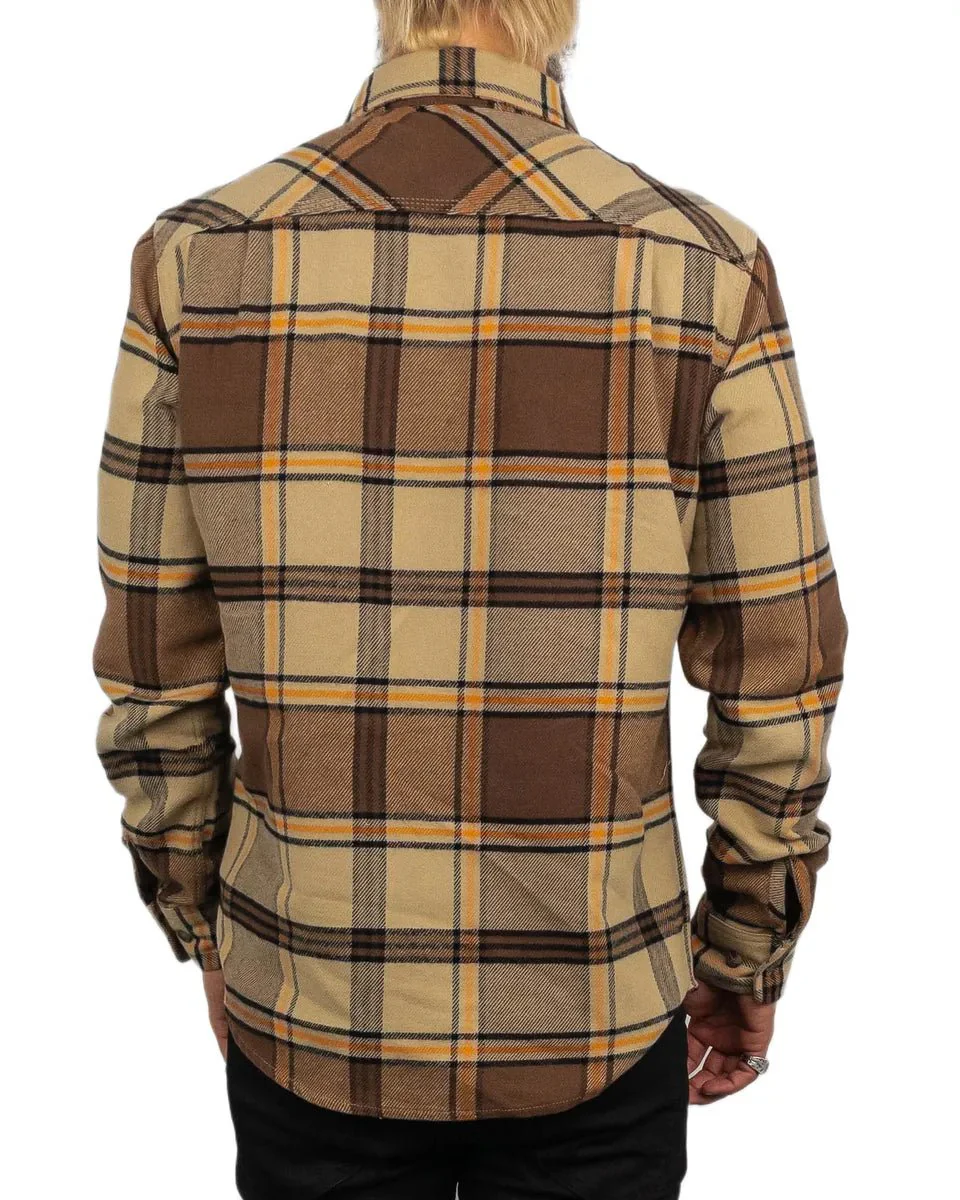 Brixton - Flanellskjorta - Bowery - Beige/Brun - Image 4
