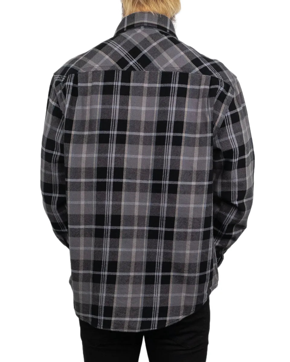 Brixton - Flanellskjorta - Vintage Wash - Svart/Beige - Image 2