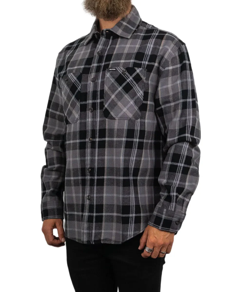 Brixton - Flanellskjorta - Vintage Wash - Svart/Beige - Image 3