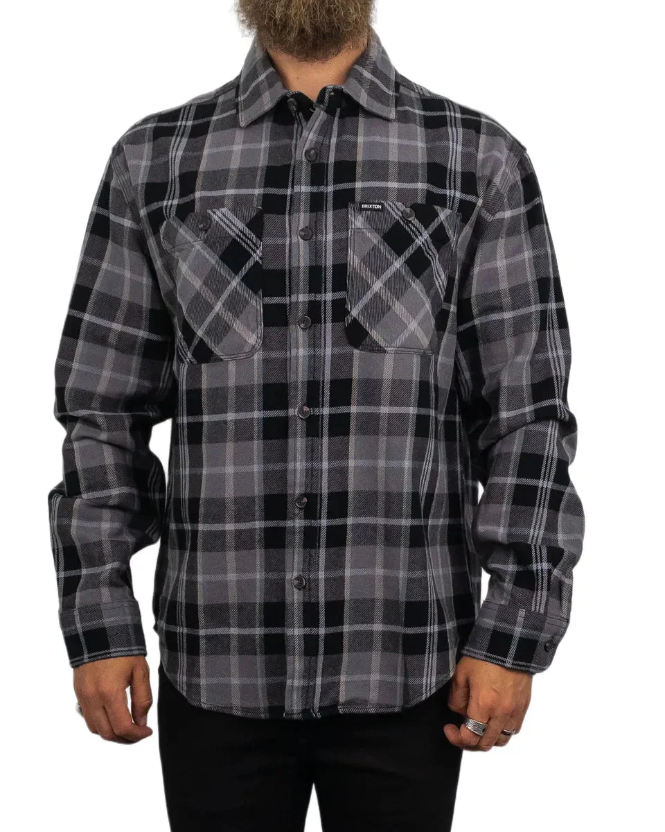 Brixton - Flanellskjorta - Vintage Wash - Svart/Beige - Image 4
