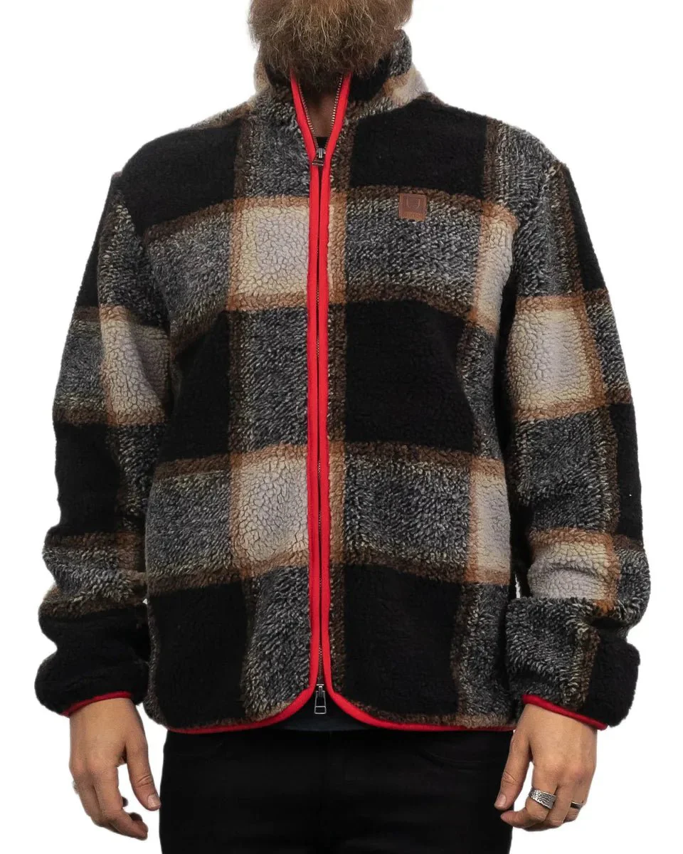 Brixton - Fleeceströja rutig - Buffalo Plaid Sherpa - Svart - Image 3