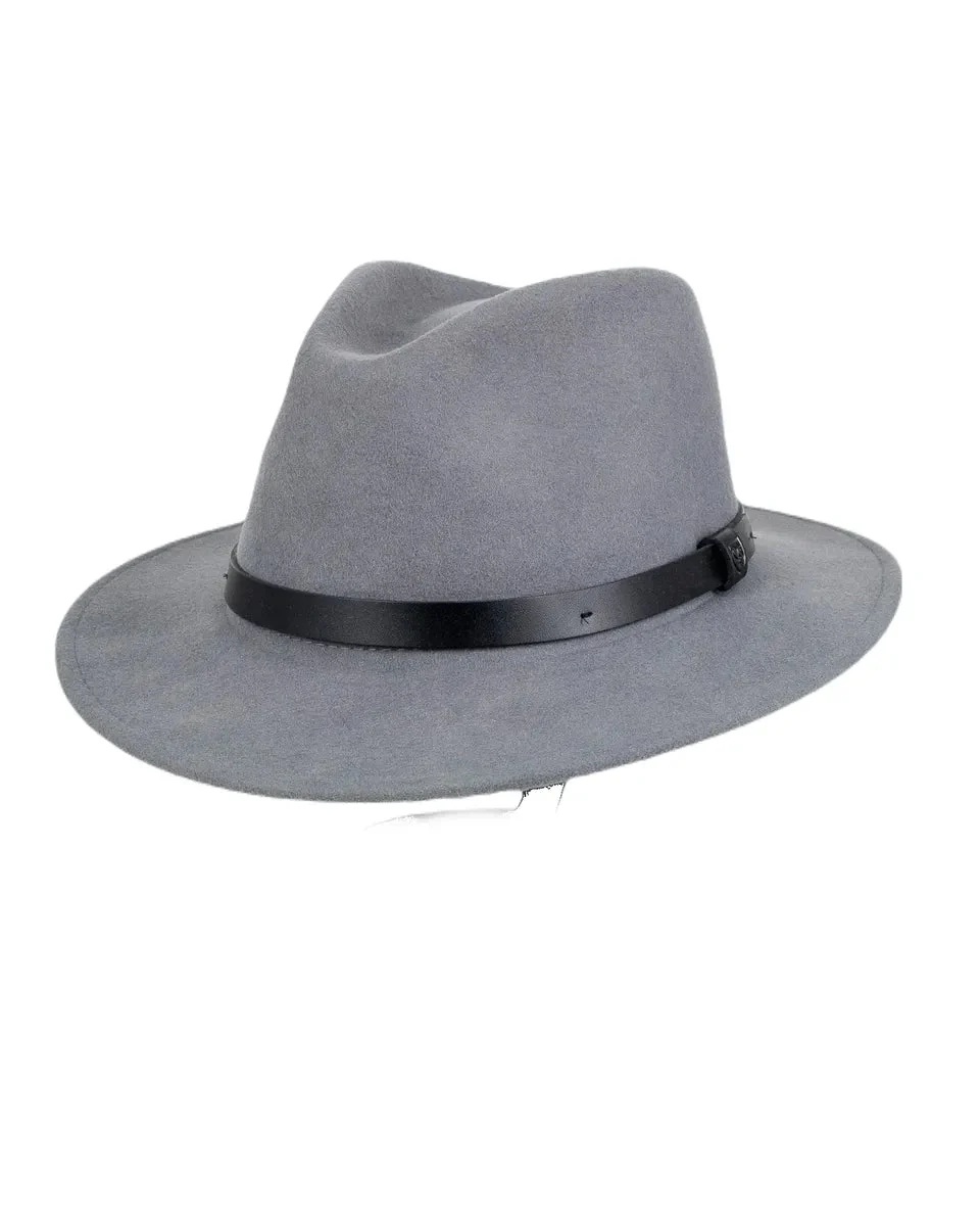Brixton - Hatt - Messer Fedora - Ljusgrå