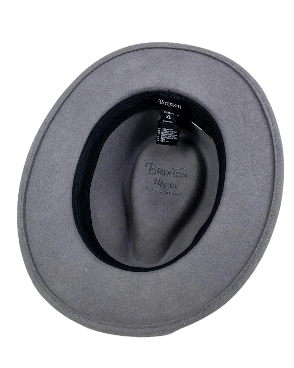 Brixton - Hatt - Messer Fedora - Ljusgrå - Image 4