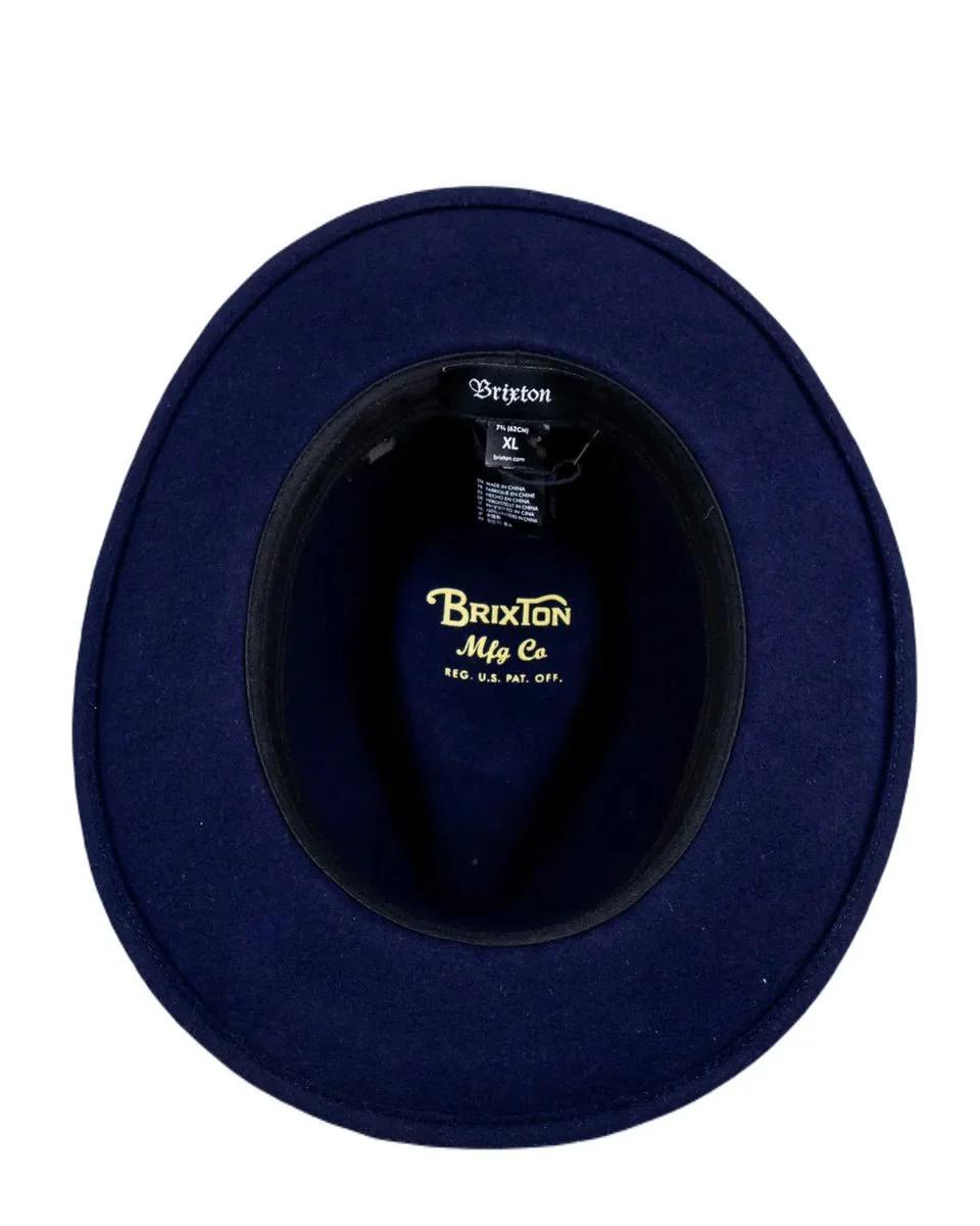 Brixton - Hatt - Messer Fedora - Navyblå - Image 4