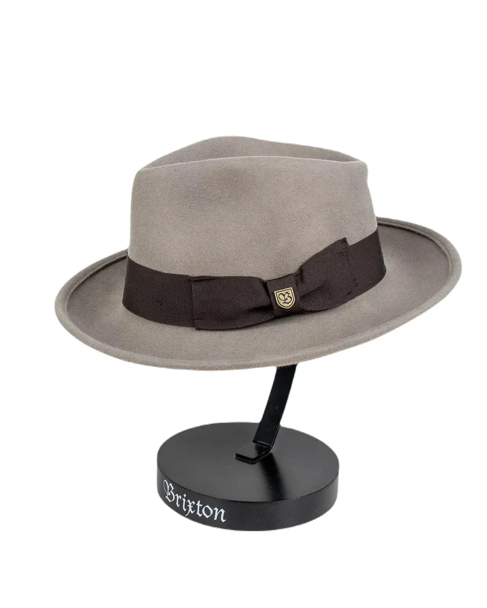 Brixton - Hatt - Swindel Fedora - Ljusgrå - Image 3