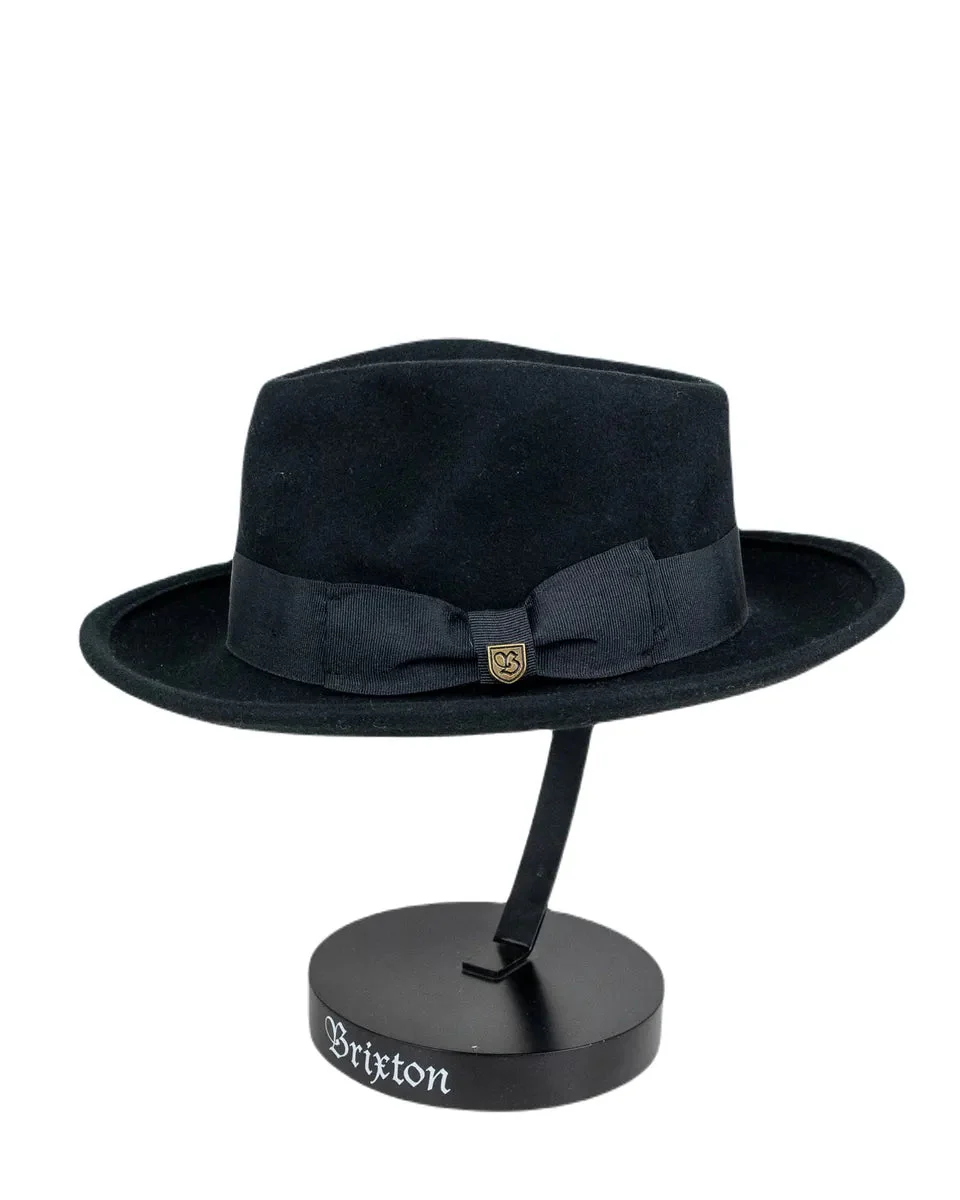 Brixton - Hatt - Swindel Fedora - Svart - Image 3