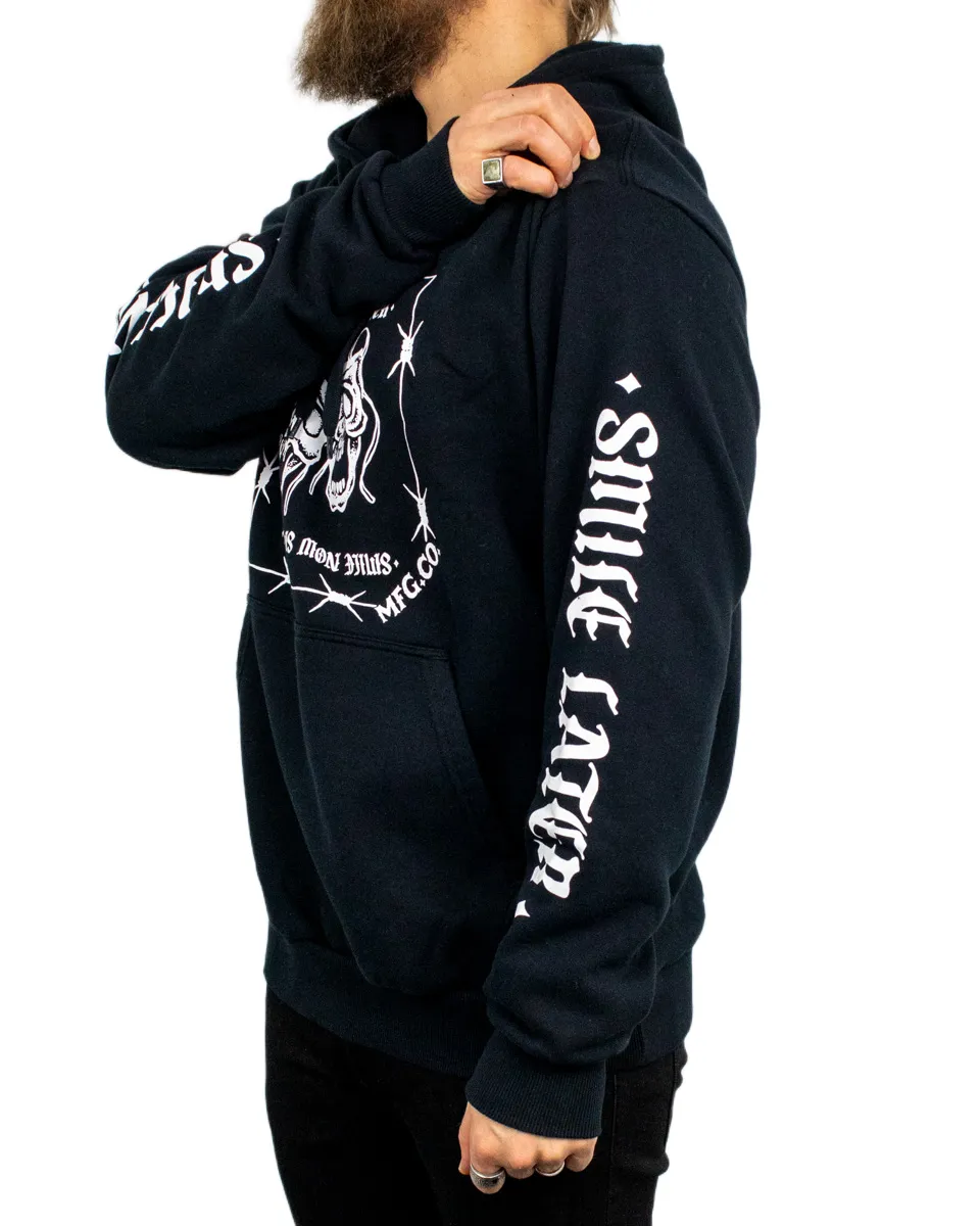 Brixton - Hoodie med Armtryck- Always smile - Svart - Image 3