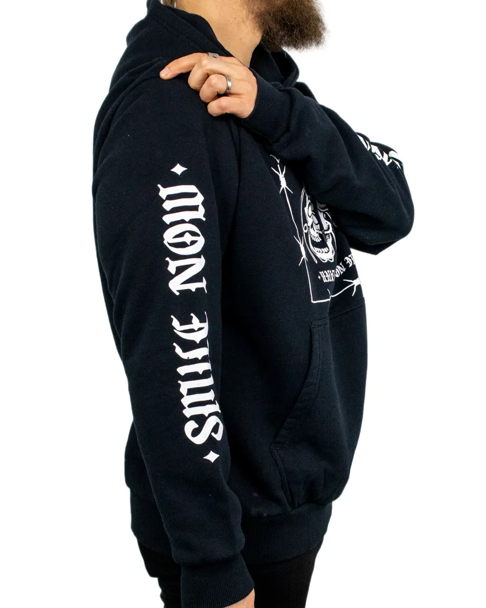 Brixton - Hoodie med Armtryck- Always smile - Svart - Image 5
