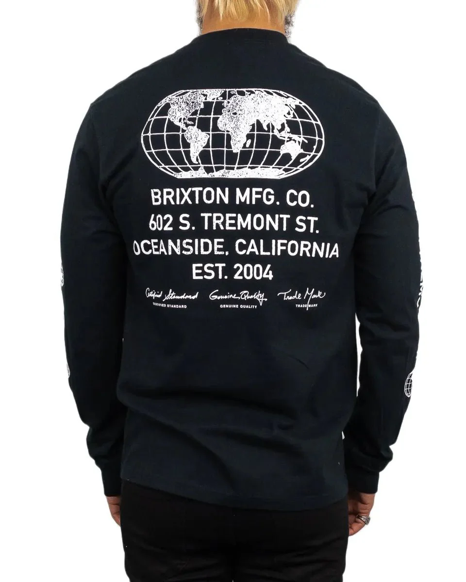 Brixton - Långärmad T-Shirt - Union - Svart - Image 2