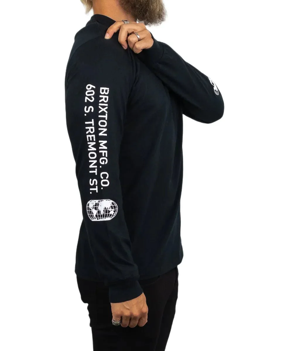 Brixton - Långärmad T-Shirt - Union - Svart - Image 5
