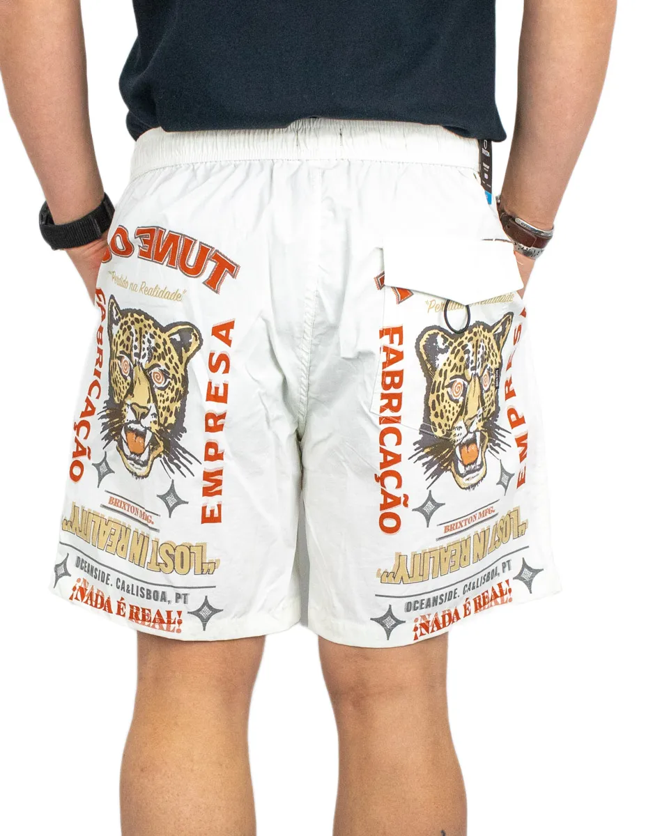 Brixton - Shorts - Everyday Hyrbid 7" - Panter - Vit - Image 3