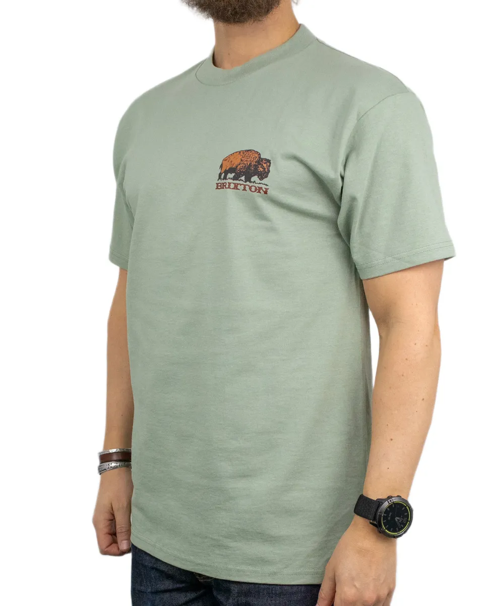 Brixton - T-Shirt - Coba - Bison - Grön - Image 3