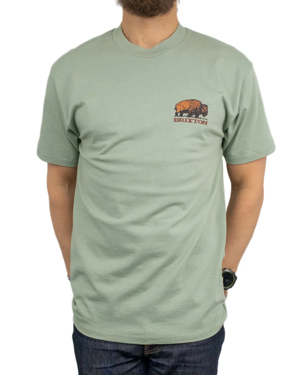 Brixton - T-Shirt - Coba - Bison - Grön - Image 4