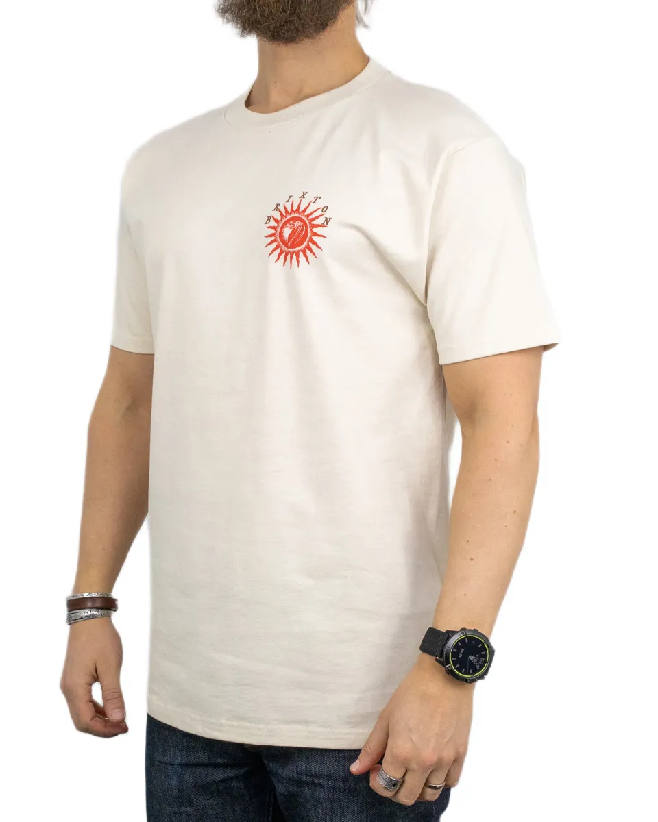 Brixton - T-Shirt - Dark Paradise - Sol Orm - Off White - Image 3