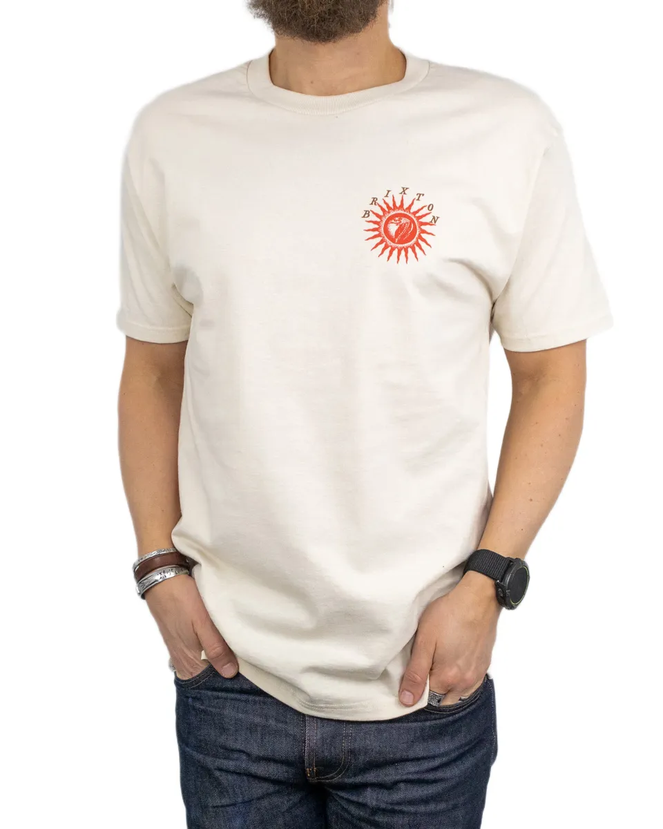 Brixton - T-Shirt - Dark Paradise - Sol Orm - Off White - Image 4