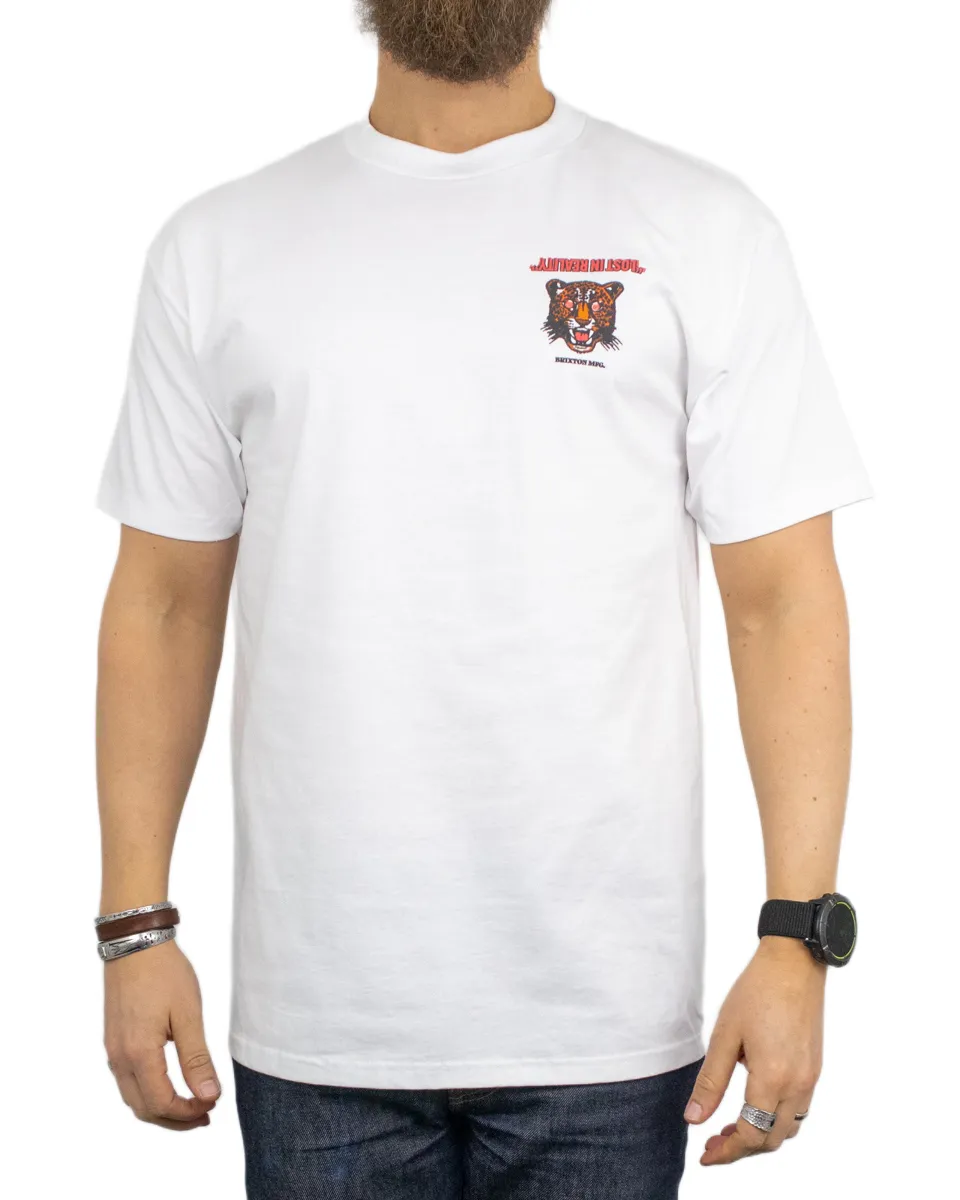 Brixton - T-Shirt - Getaway Leopard - Vit - Image 2