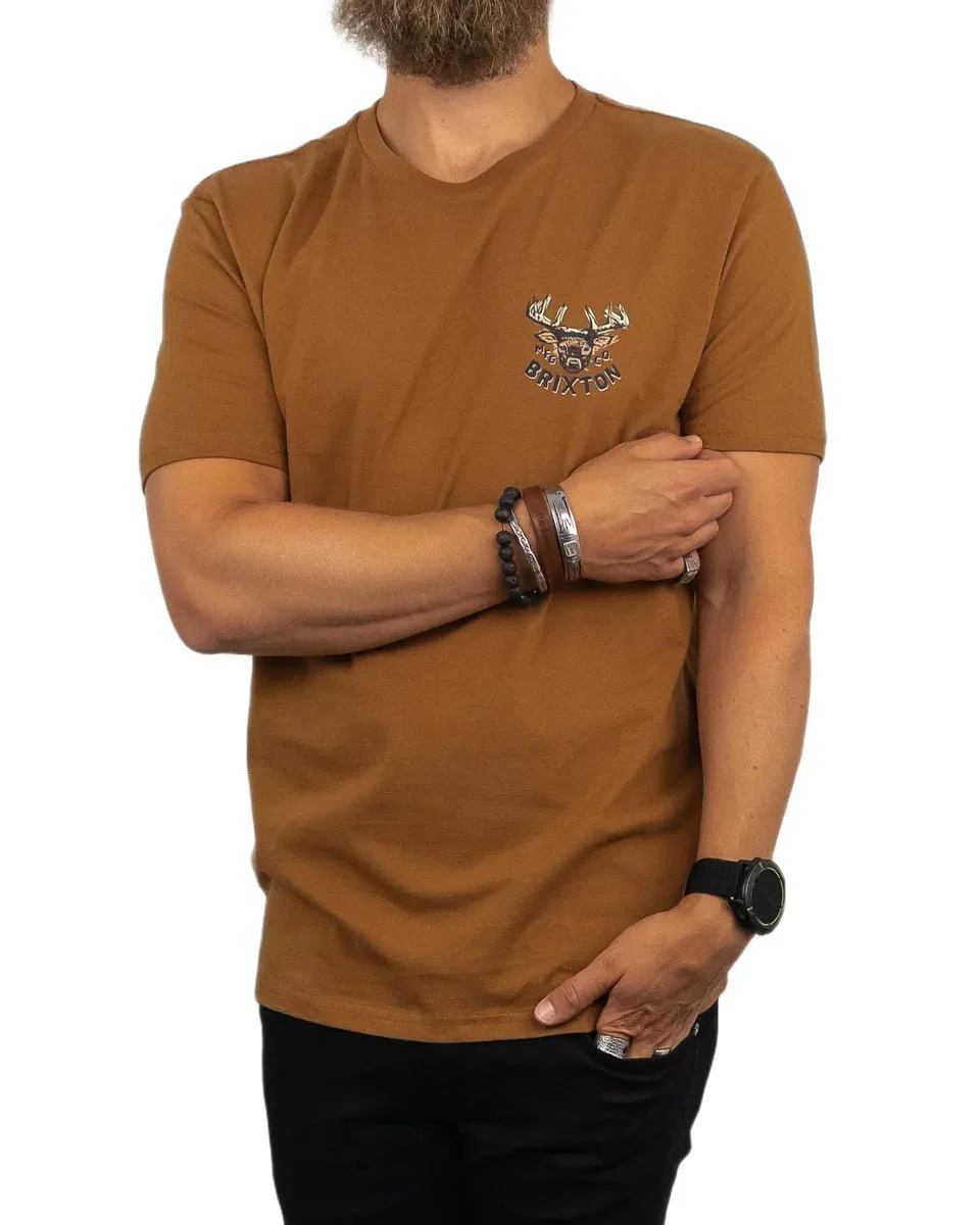 Brixton - T-Shirt - Hjort - Berick - Brun - Image 2