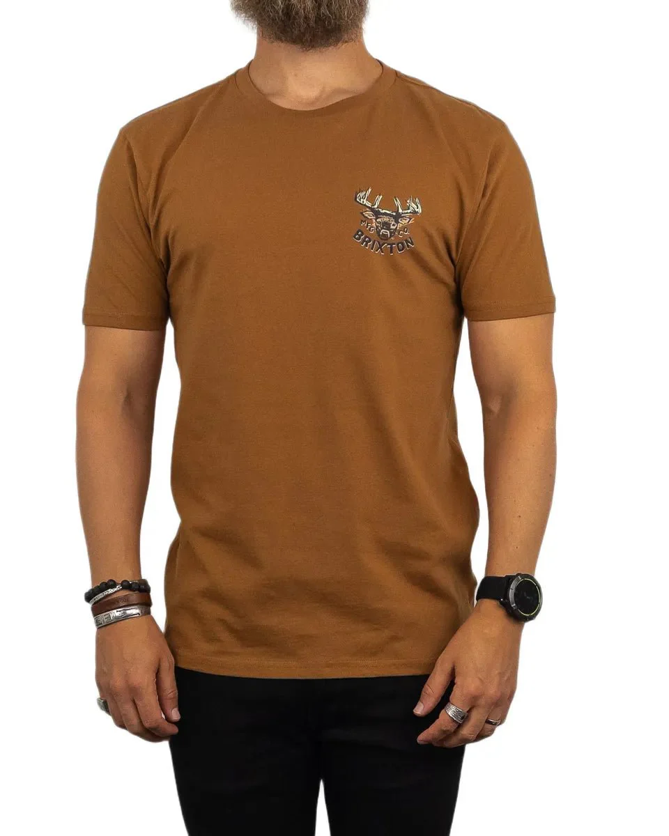 Brixton - T-Shirt - Hjort - Berick - Brun - Image 3