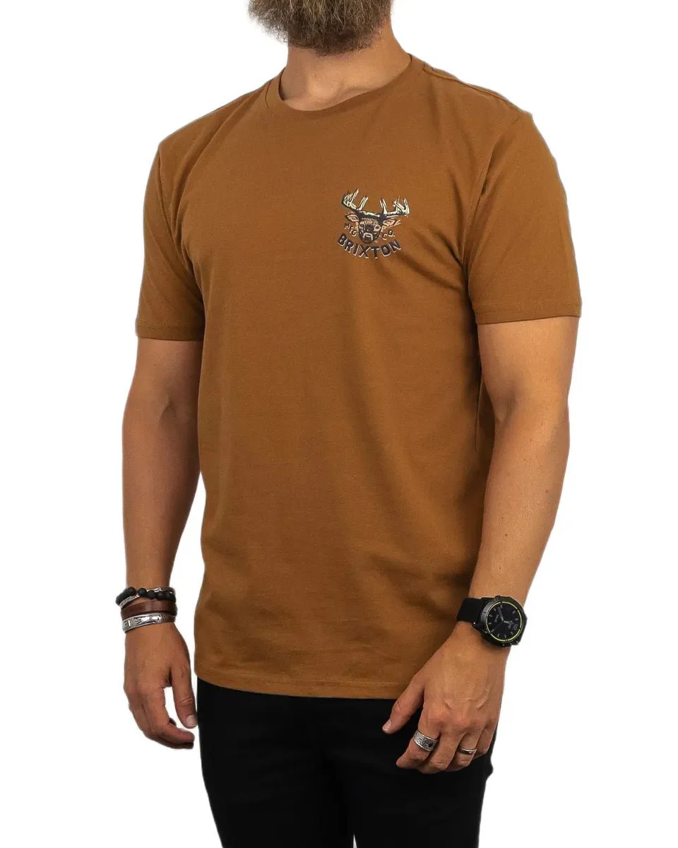 Brixton - T-Shirt - Hjort - Berick - Brun - Image 4