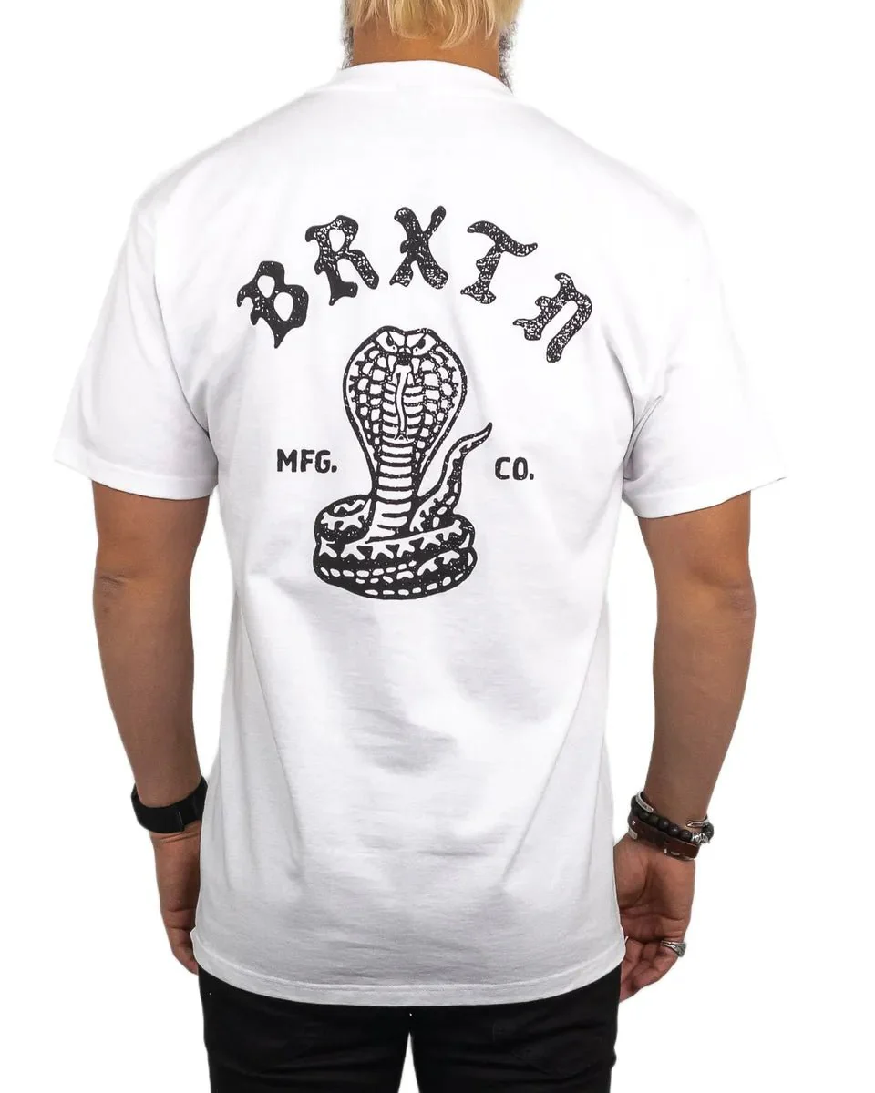 Brixton - T-Shirt - Kobra - Darver - Vit