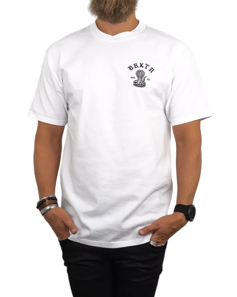 Brixton - T-Shirt - Kobra - Darver - Vit - Image 2