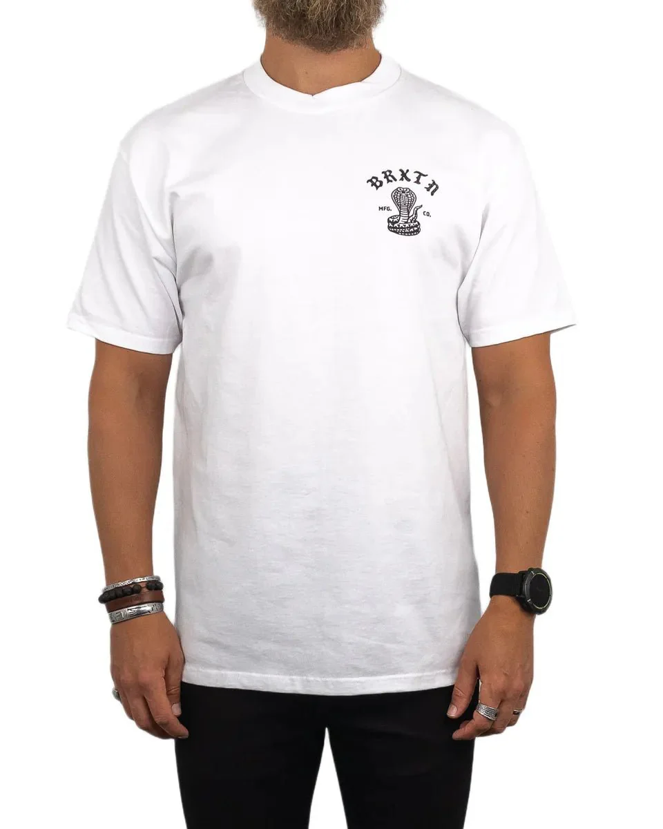 Brixton - T-Shirt - Kobra - Darver - Vit - Image 3