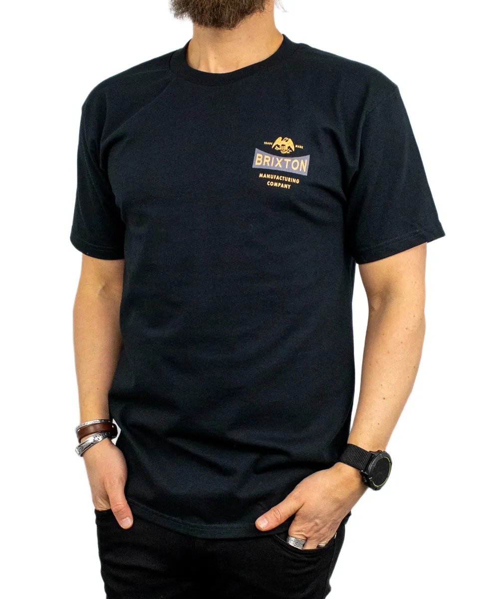 Brixton - T-Shirt - Pinnacle - Svart - Image 4