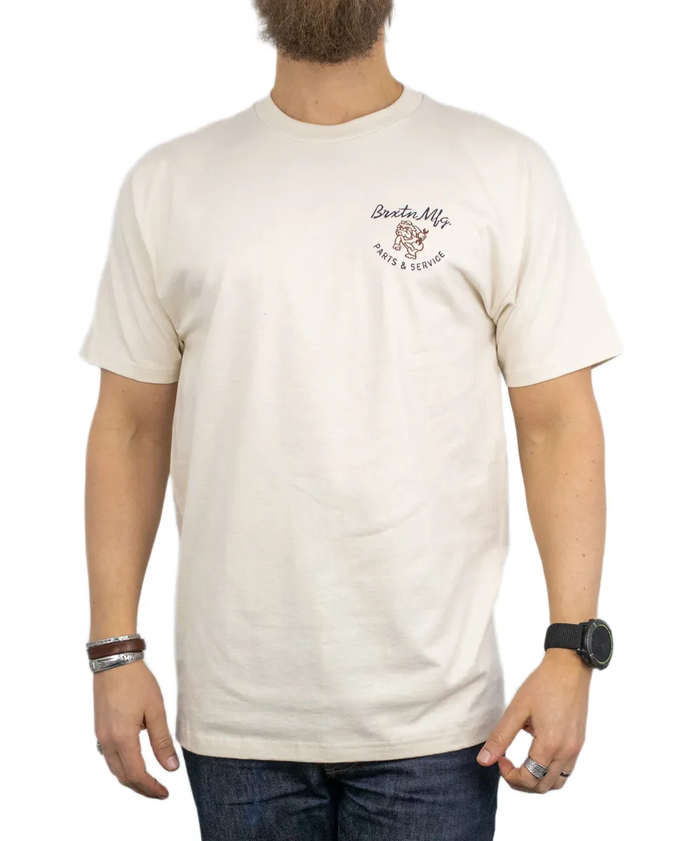 Brixton - T-Shirt - Tolman - Repair Service - Offwhite - Image 2