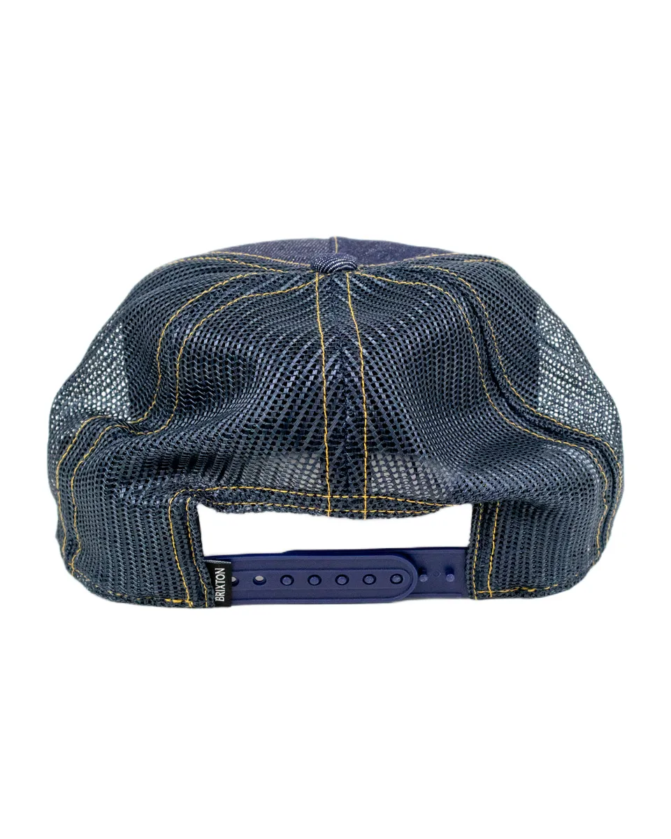 Brixton - Truckerkeps - Chains i Denim - Blå - Image 4