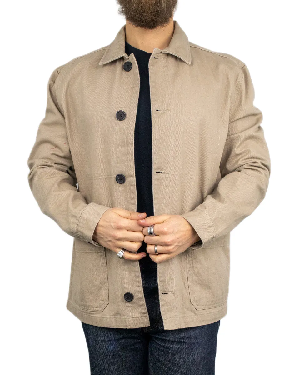 Bros Co - Cotton Canvas Work Jacket - Light Brown - Image 3