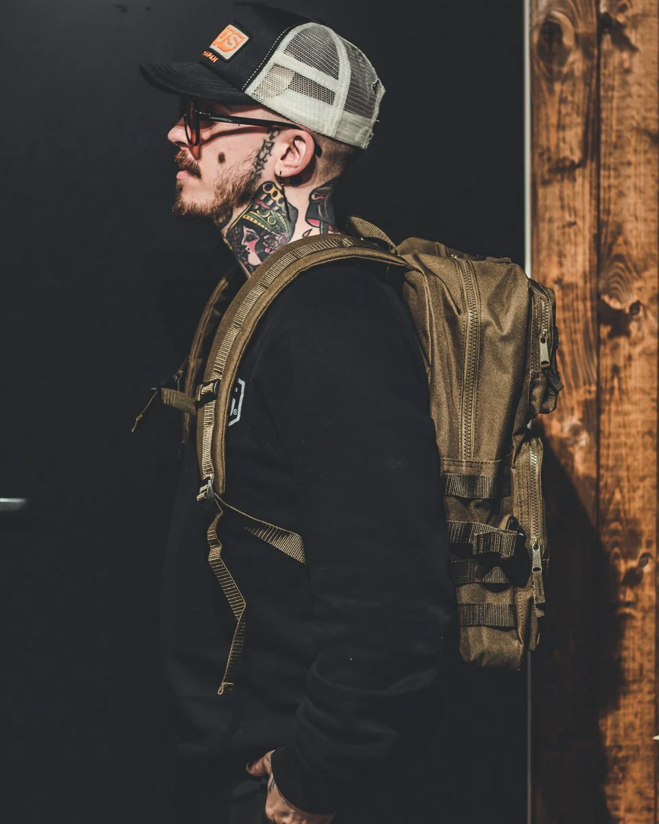 Bros Co. - Ryggsäck MOLLE Grön - Tactical 25L - Image 3